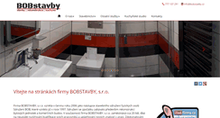 Desktop Screenshot of bobstavby.cz