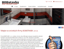 Tablet Screenshot of bobstavby.cz